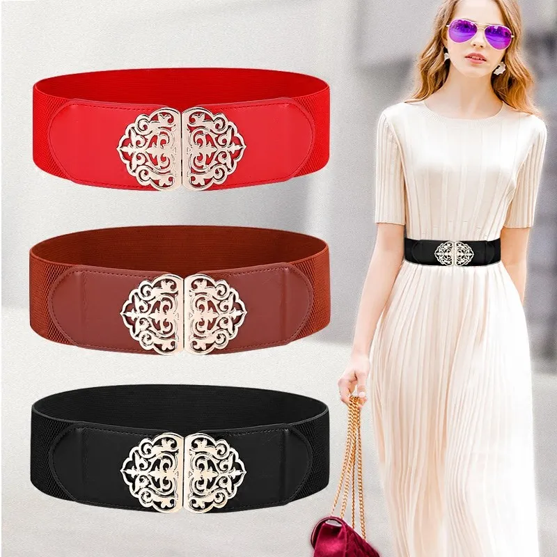 Catelles Wide Belts for Women Dresses Fashion 2018 High Quality Red PU ...