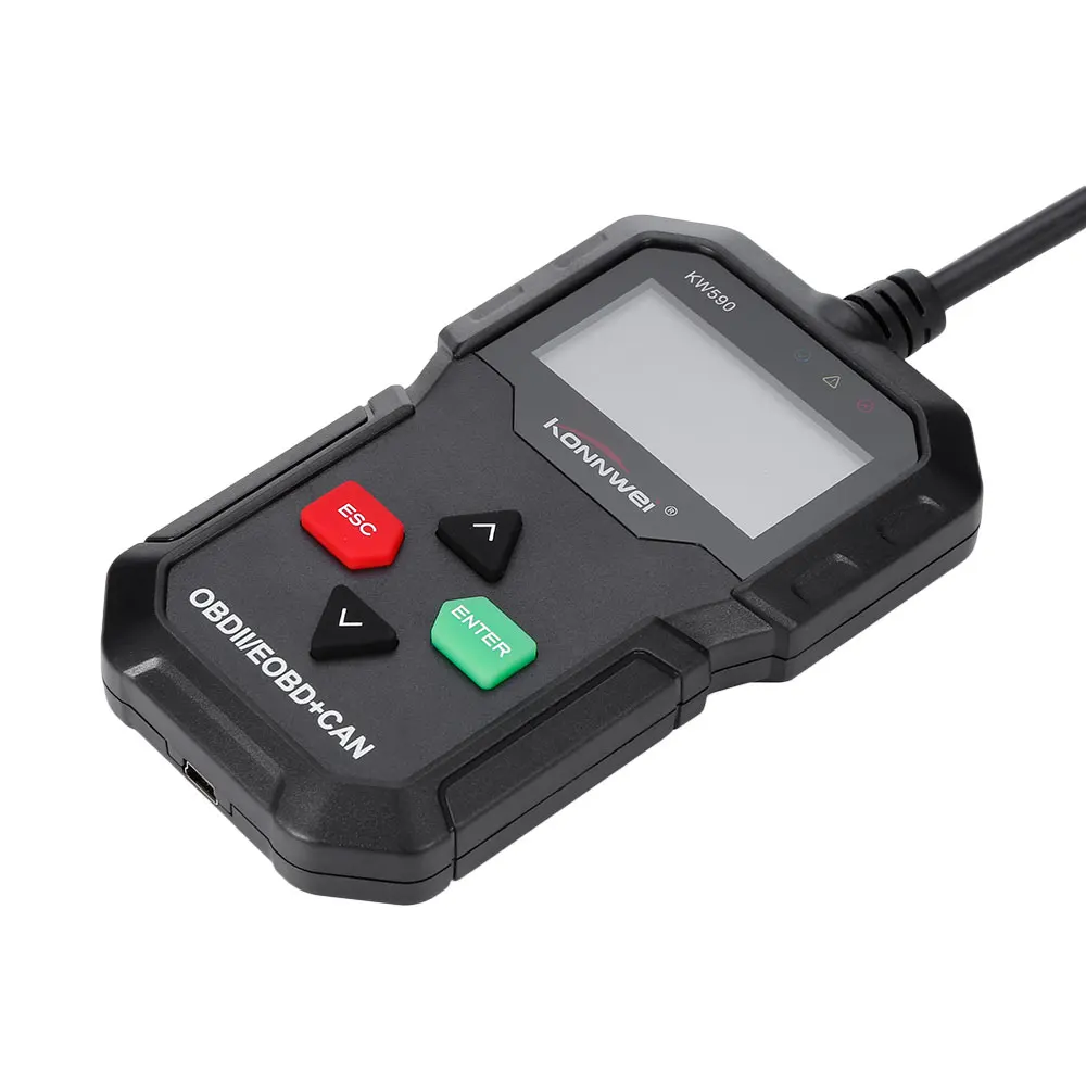 Konnwei KW590 универсальный оптический II/EOBD автоматический диагностический сканер для