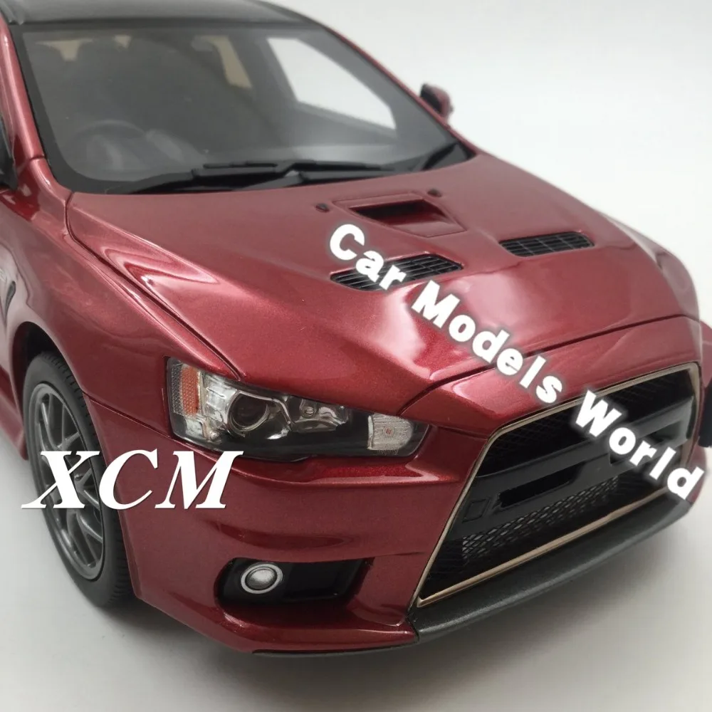 Полимерная модель автомобиля для Kyosho Lancer EVO X Final Edition (красный) 1:18 + маленький