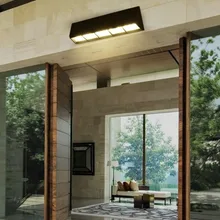 Светодиодный наружные светильники из Алюминия длинный балкон водонепроницаемый наружный настенный светильник горизонтальный светодиодный дверной светильник комната с солнечным светом садовый светильник ing