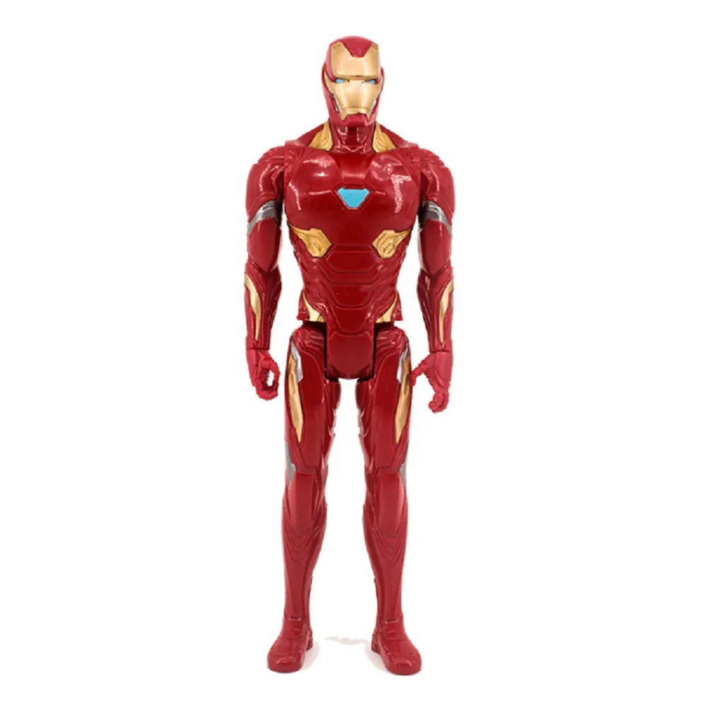 

30cm Marvel Avengers Hero Model Spider-Man Iron Man American Captain Leopard Green Huge Action Model Toy Doll Child