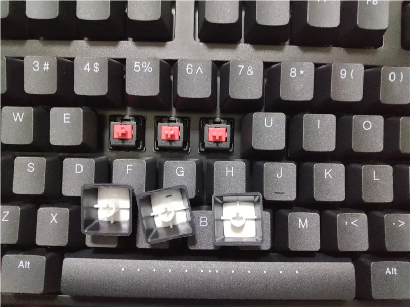 C87 cherry mx Тихая красная механическая клавиатура игровые клавиатуры TKL 87 IKBC боковая