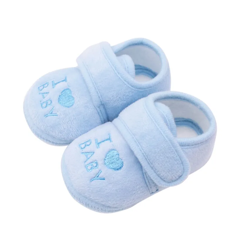 WEIXINBUY Cute Lovely Baby Shoes Toddler First Walkers Cotton Soft Sole Skid-proof Kids infant Shoes Princess Anti-slip Shoes - Цвет: JM0117L