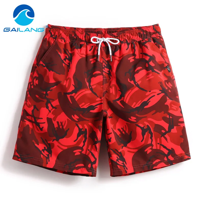 Gailang Brand Men Beach Shorts Board Boxer Trunks Short Bottoms