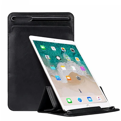 Jisoncase кожаный чехол для iPad Pro 11 дюймов чехол Магнитный стоячий складной чехол для новой версии топ с рисунком «Яблоко» - Цвет: Black