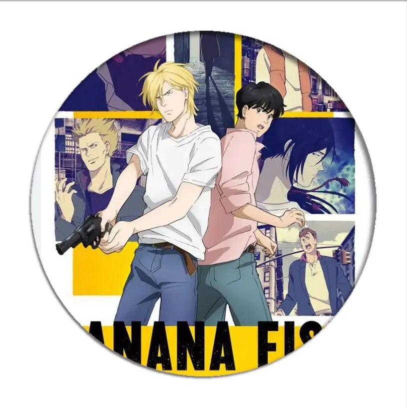 Манга Akimi Yoshida Банановая рыба Okumura Eiji значок косплея Ash брошь с рысью Pins Мультяшные