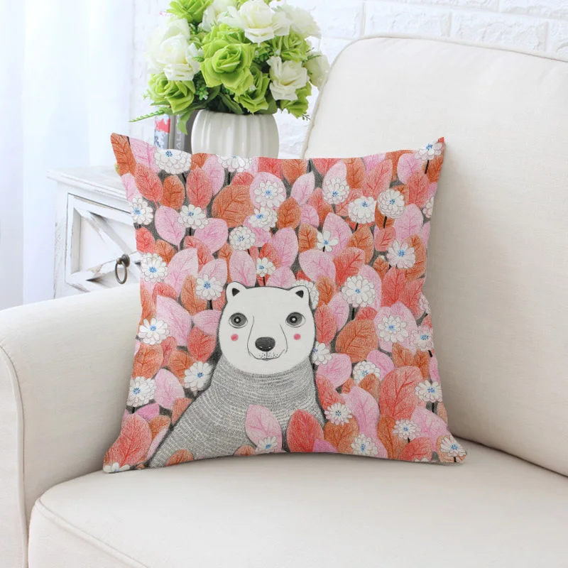 انخفاض الشحن غرفة المعيشة أريكة غطاء الوسادة 45x45 سنتيمتر أوروبا نمط المنزل مكتب المخدة مقعد أريكة سيارة وسادة الخصر غطاء BZ047