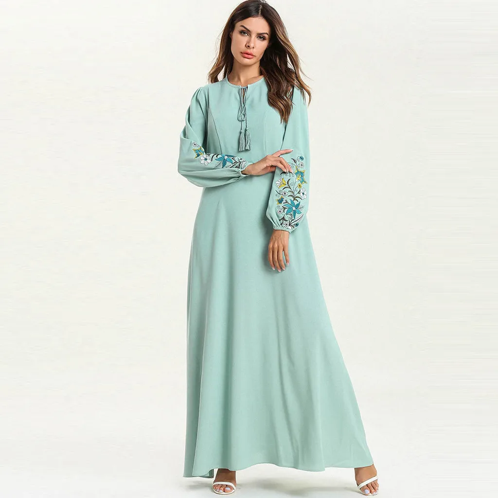 Green Woman Abaya Dress | Gown Abaya | Abaya Dress