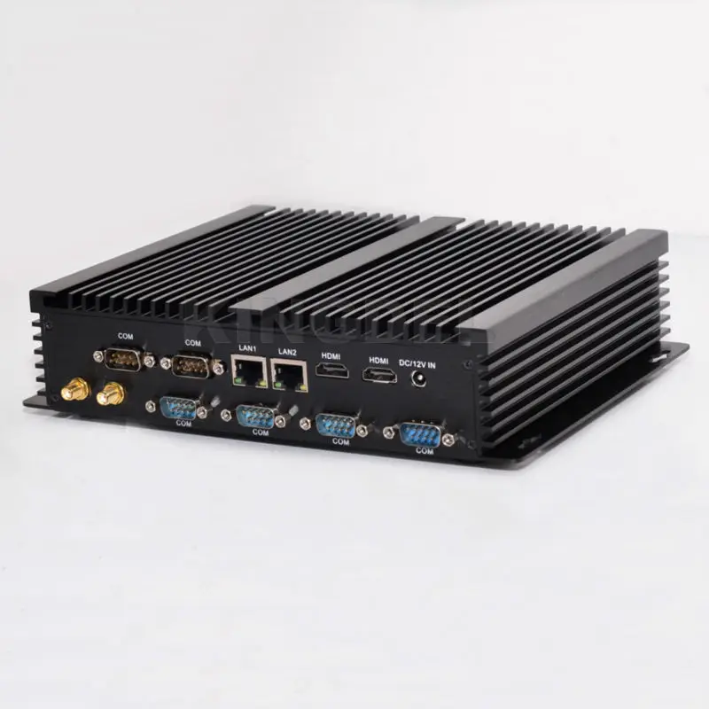 Мини ПК промышленный без вентилятора 8 ГБ ОЗУ mSATA SSD + HDD Intel i3 4010u 6 COM портов|mini industrial