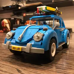 21003 1193 шт Синий Классический дорожный автомобиль наборы модель строительные блоки кирпичи совместимы с 10252 обучающие игрушки