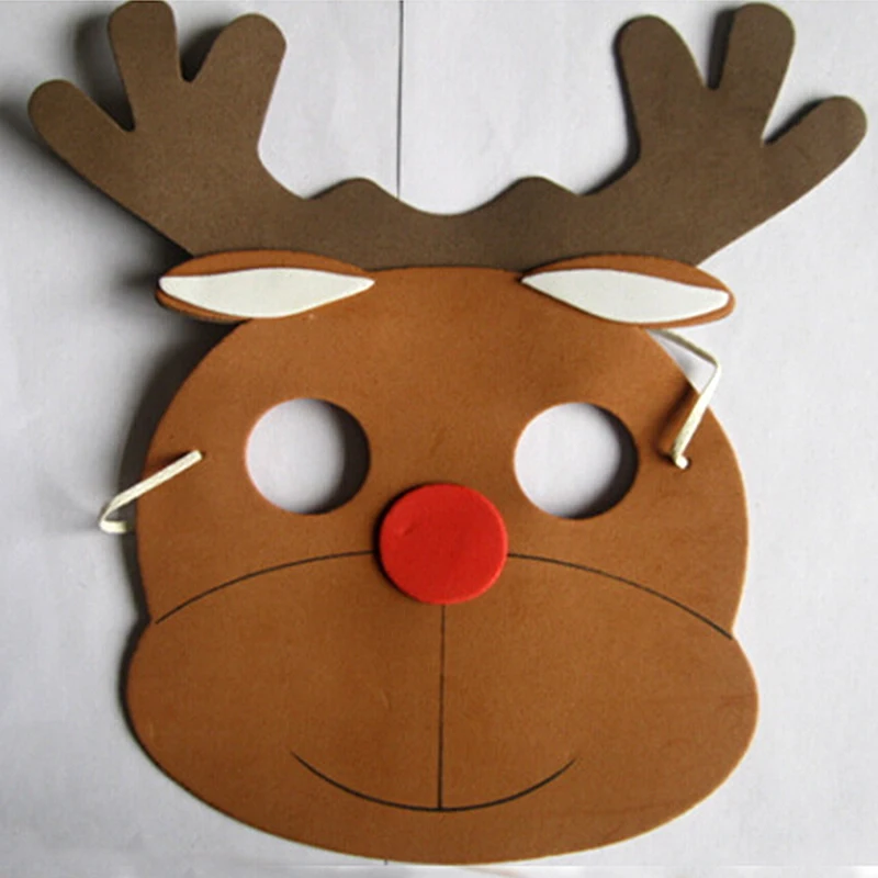 JX-LCLYL 10x Funny EVA Children Animal Masks Kid Birthday Party Woodland Farm Dress Prop