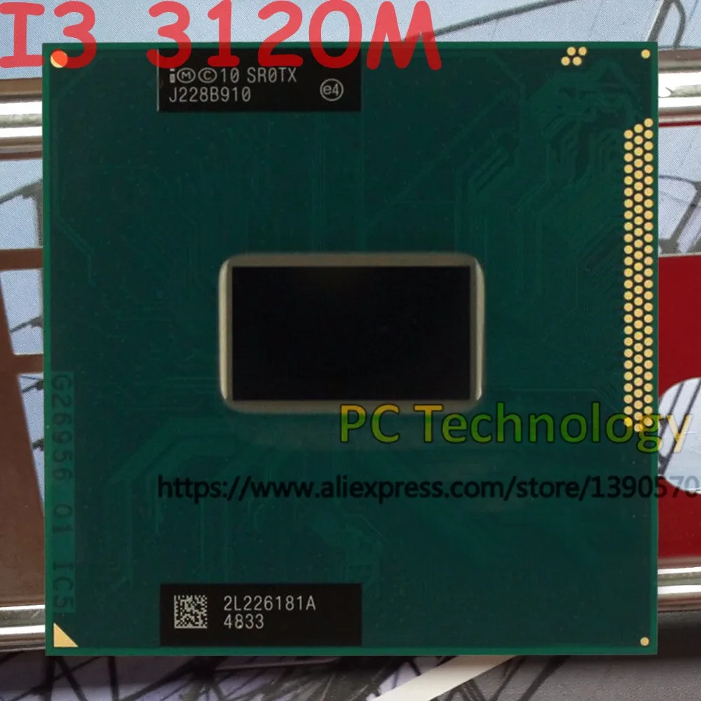 Процессор Intel Core I3 3120M SR0TX процессор для ноутбука I3-3120M 3 м кэш 2,50 ГГц ноутбук PGA988 поддерживает чипсет HM75 HM77