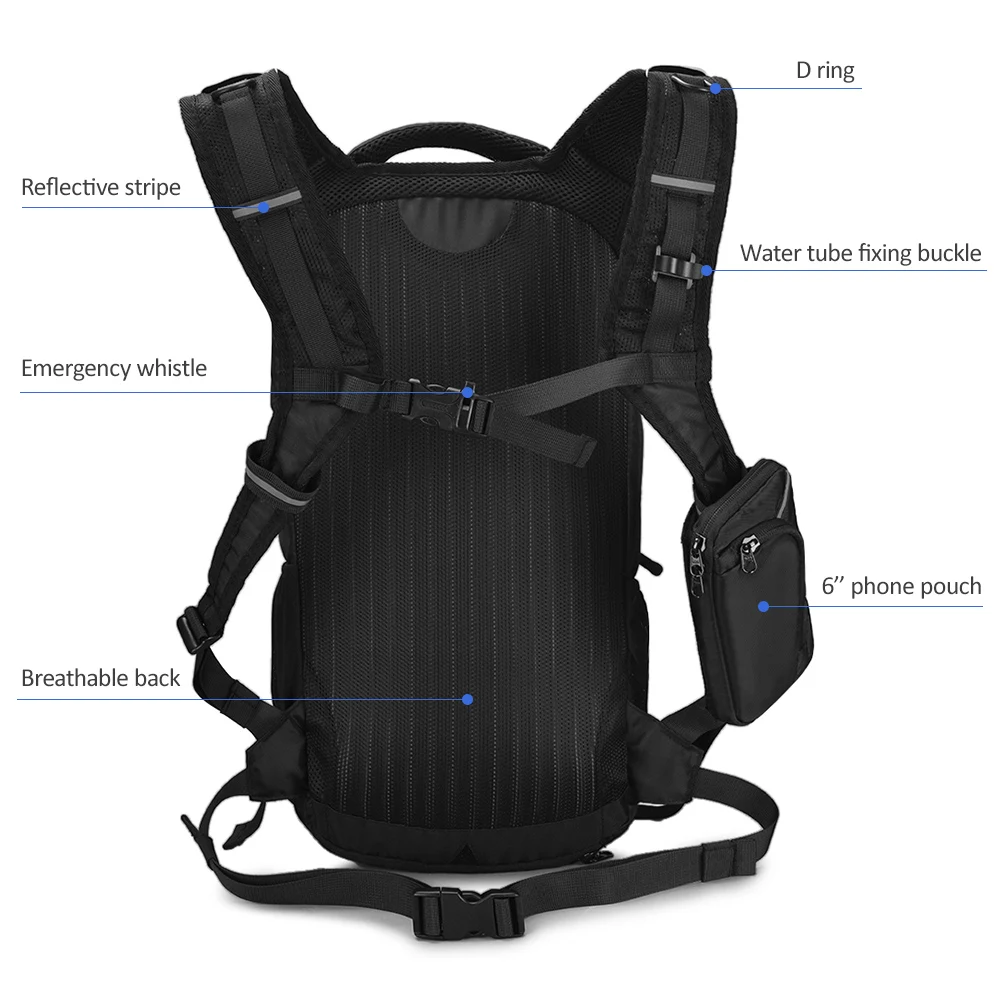 Best 18L Cycling Backpack Hydration Pack Breathable Daypack for Hiking Camping Running Marathon Hydration Backpack with Rain Cover 5 Best 18L Cycling Backpack Hydration Pack Breathable Daypack for Hiking Camping Running Marathon Hydration Backpack with Rain Cover 5