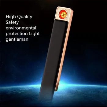 

New Creative Personality USB Rechargeable Lighters Mute Electronic Fever Car Cigarette Lighter Festive Creative Gifts For Men