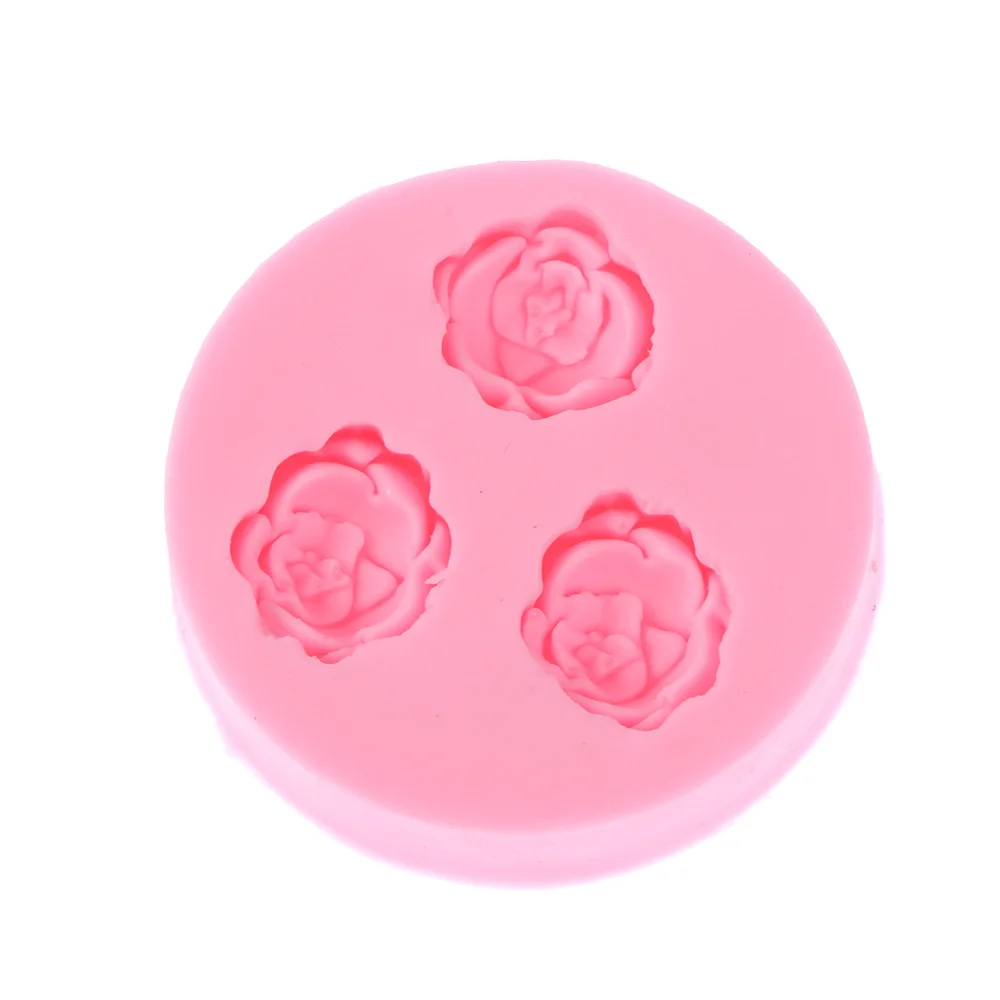 4 вида розы Форма fondant (сахарная) силиконовая форма для выпечки Шоколад