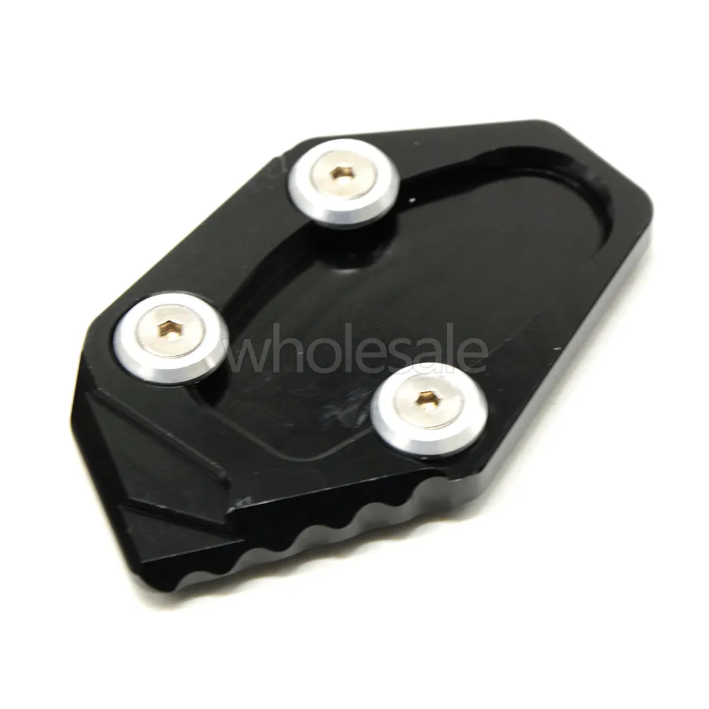 

Black color motorcycle CNC kickstand sidestand extension enlarger plate pad for Yamaha YZF-R3 2015 2016 R25