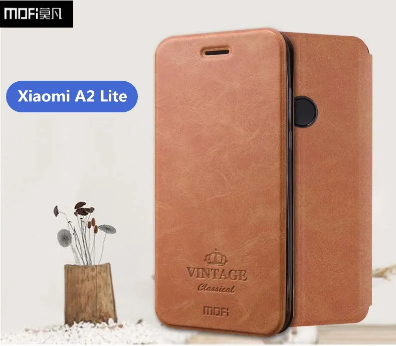 

Global Version Xiaomi Mi A2 Lite Case MOFI Flip Case For Xiaomi Mi A2 Lite High Quality Wallet Leather Stand Cover For A2 Lite