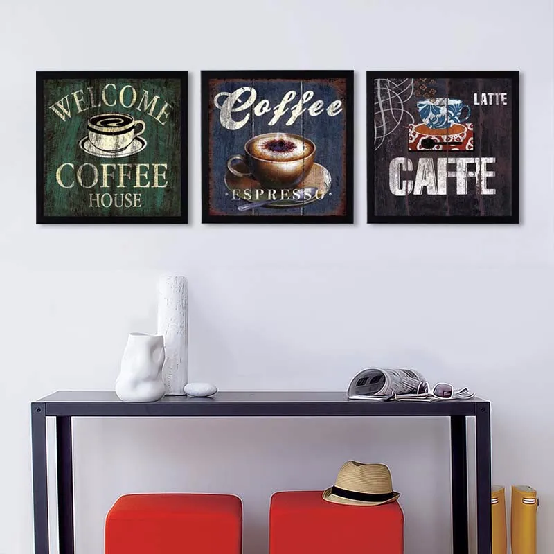 HOT Coffee Canvas Painting Print Poster Modern Cuadros Art ...