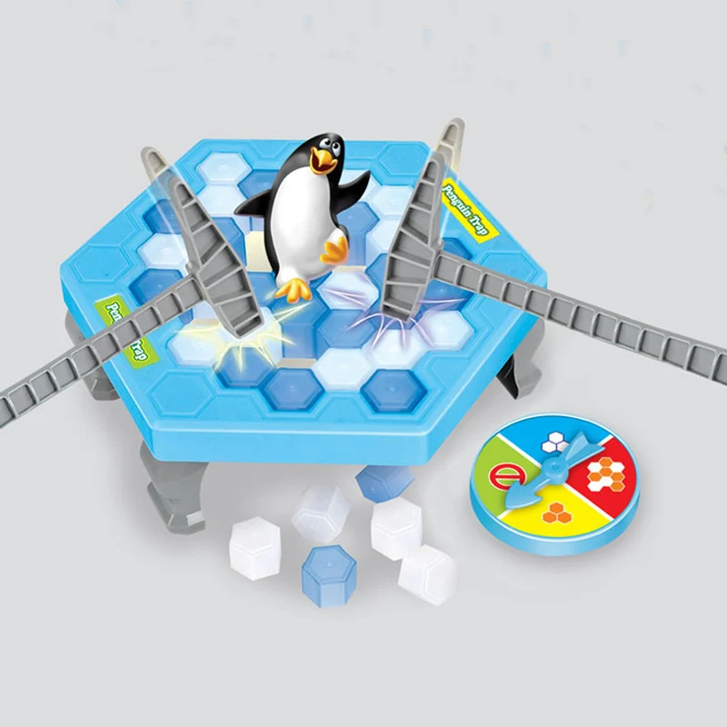 Мини активировать забавные игры Пингвин ловушка интерактивные изделия для крошения льда стол Пингвин ловушка развлекательная игрушка для детей игра для всей семьи