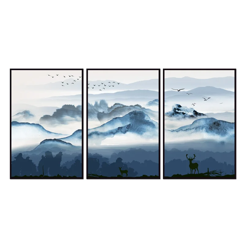 

Factory wholesale (No Framed) Ink landscape series Canvas Print On Canvas Printing Wall Pictures 12YM-A-724