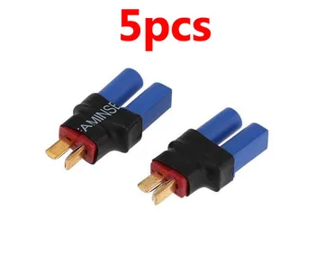 

5pcs EC5 female to T male deans male plugs conversion connectors spare parts for FPV RC kvadrokopter DIY models