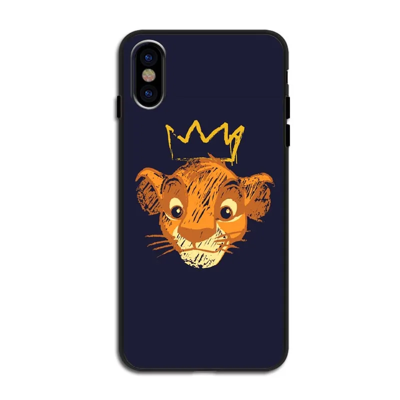 Милый мягкий силиконовый черный чехол для телефона Lion King Hakuna Matata для iPhone 11 Pro MAX 5 5S SE 6 6S Plus 7 8 Plus XS XR XS MAX - Цвет: TPU