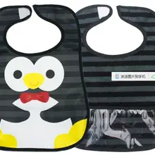 2 шт./лот Детские Мультяшные нагрудники водонепроницаемый мальчик девочка мультфильм нагрудники Двойной анти-пятен есть Кормление ребенка цветной платок-слюнявчик нагрудники BaberosTowel