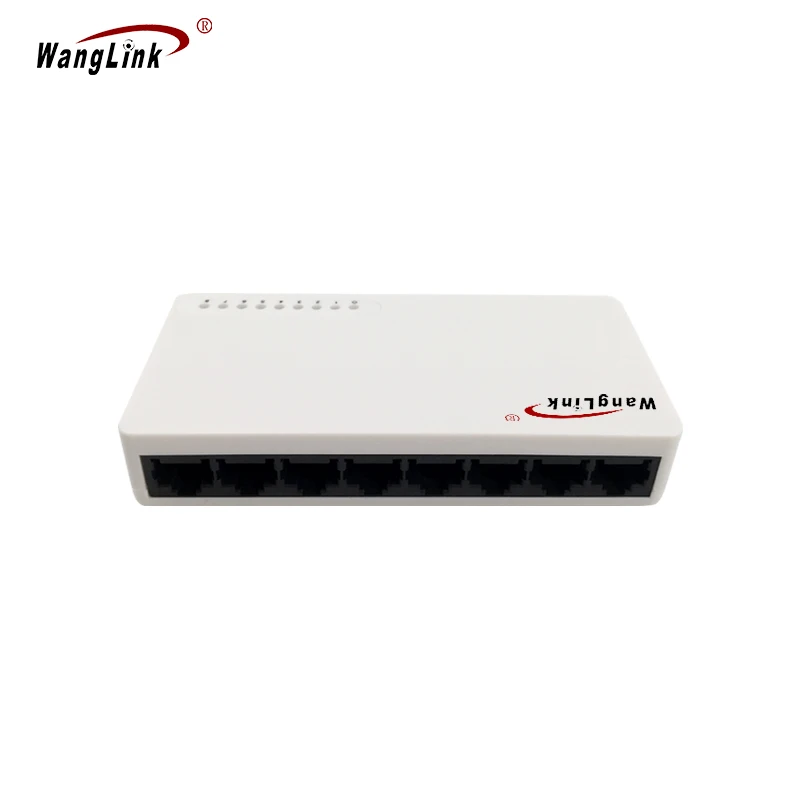 Wanglink 8 * 100 / 1000Mbps Portable Plastic Case Switch Ethernet Line Hub Gigabit Port Network Switch reyee 8 port gigabit unmanaged switch 8 gigabit rj45 ports plastic case