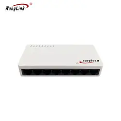 Wanglink 8*100/1000 Мбит/с портативный пластиковый корпус коммутатор Ethernet линия концентратор гигабитный сетевой коммутатор сети