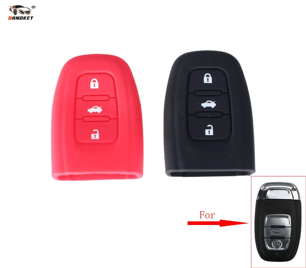 DANDKEY 3 кнопочный телефон для Audi B6 B7 B8 A4 A5 A6 A7 A8 Q5 Q7 R8 TT S5 S6 S7 S8 SQ5 RS5 умный доступ без