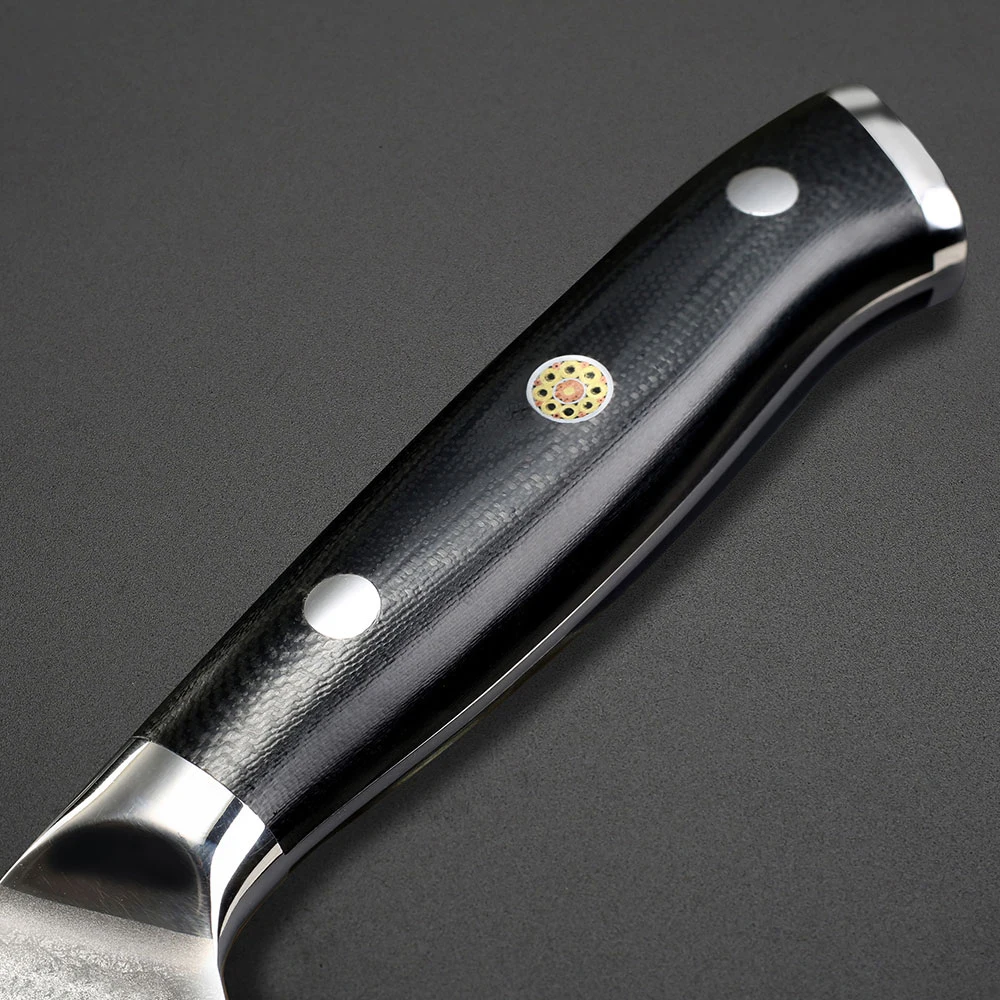 SUNNECKO 2 шт набор кухонных ножей 6,5 ''шеф-повара 5'' универсальный нож дамасский японский VG10 стальной нож для приготовления пищи G10 Ручка