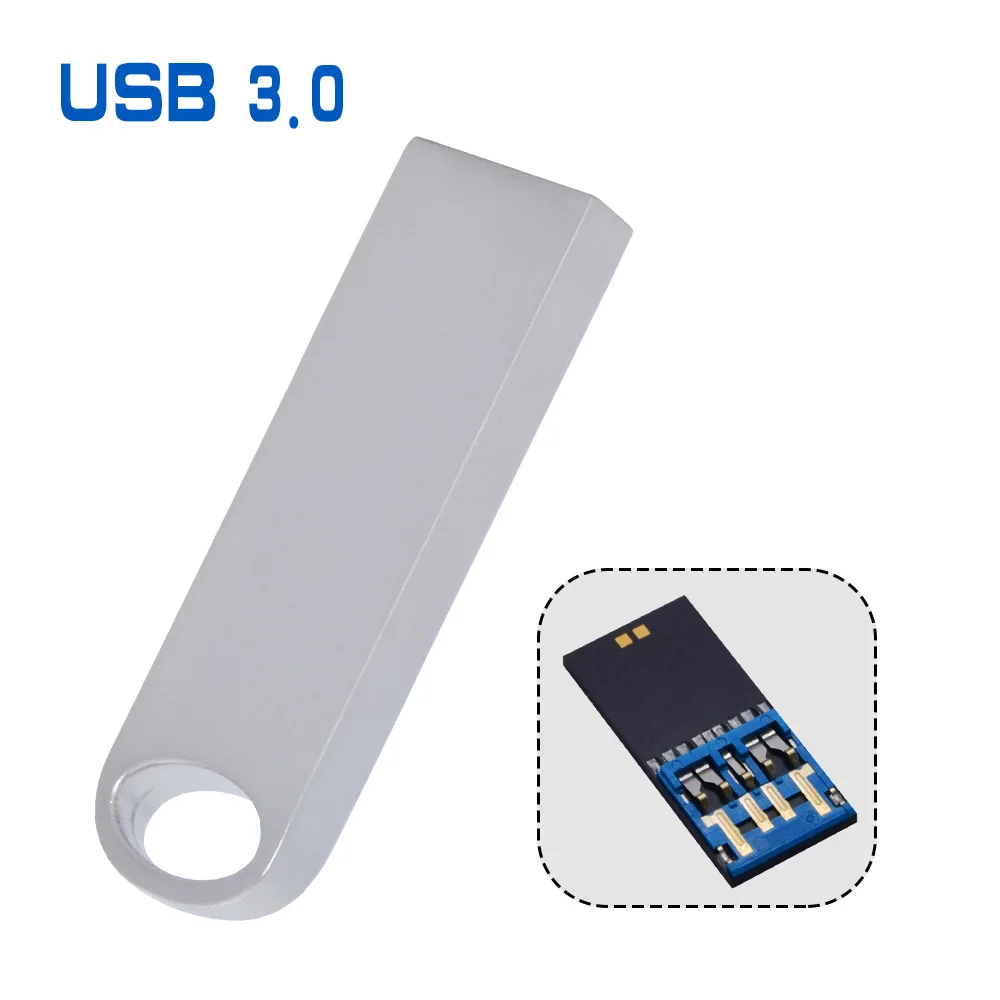 Серебристая мини металлическая Usb флешка, Usb 3,0, 128 ГБ, 64 ГБ, флеш-накопитель, 32g/16g, индивидуальный логотип, Cle, бизнес Usb флешка, более 10 шт., логотип