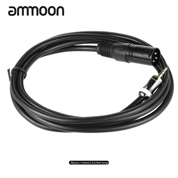 

High Quality 2m/ 6.6ft XLR Male to 3.5mm Plug Audio Cable Cord for Computer Mixer Mixing Console Loudspeaker