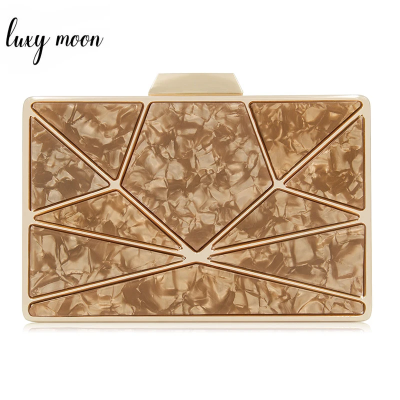 

New Fashion Acrylic Clutches Women Luxury Evening Bag Cute Party Wedding Handbag Shoulder Bag Vintage Casual Female Clutch Purse