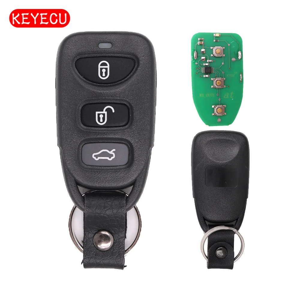

Keyecu Car Remote Control Key Fob 3 Button 433MHz for Hyundai Sonata 2005-2009