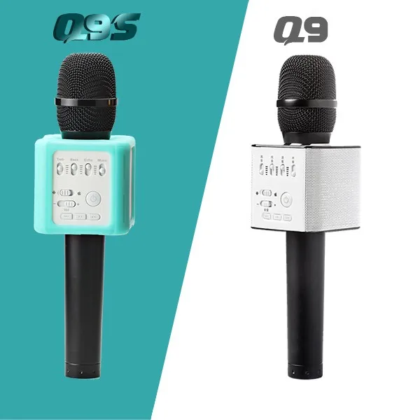 Original Brand Q9s Magic Bluetooth Karaoke Microphone Wireless Professional Player speaker With Carring Case For Iphone Android12_01 (7)