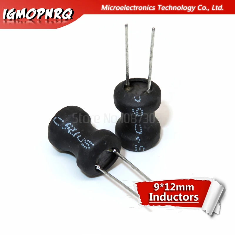 

10PCS I-shaped Coils Unshielded Wirewound Dip Power Inductors 0912(9*12mm)150uH 330uH 470uH 1mH 2.2mH 3.3mH 10mH Inductors