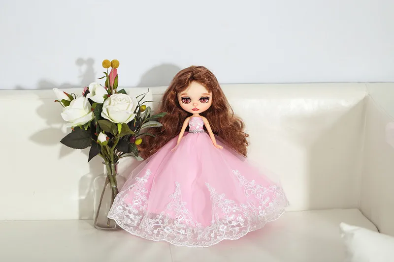 

Customization doll DIY Change blyth doll For birthday gift Wedding anniversary gift The wedding dress BJD doll White skin