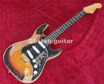 

Aged ST electric guitar, rosewood fretboard, aged neck and body
