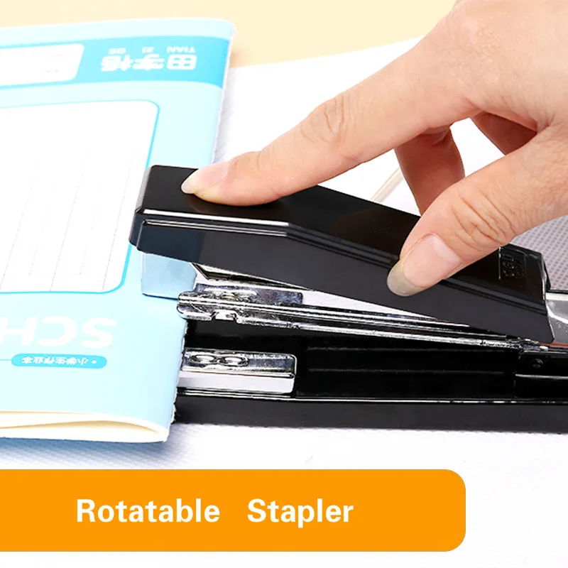 Rotatable Stapler Deli 360 Degree Rotatable Heavy-Duty Stapling 25 Sheets