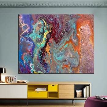 

QKART Wall Art Prints Wall Pictures For Living Room No Frame Abstract Oil Canvas Painting Posters and Prints Home Decor