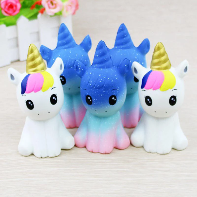 Novelty Anti Stress Kawaii Unicorn Style Board Game Toy Soft Foam Doll For Girls Animal Toy Collectibles For Baby Toys Kids Gift