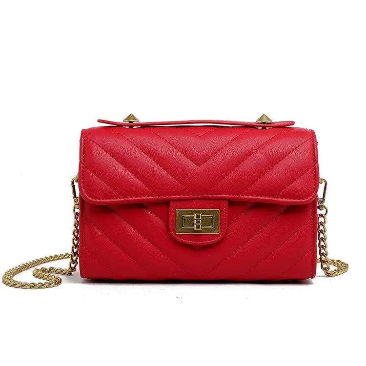 

Crossbody Bags for Women Luxury Handbags Designer Shoulder Bags Chains Solid Women Bags 2019