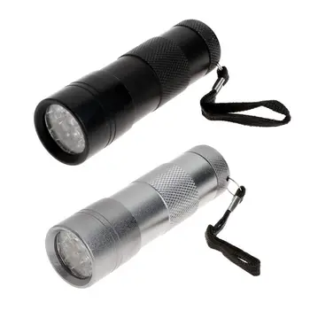 

UV Flashlight 12 LED Light Portable Ultraviolet Lamp Torch Cash Detection Fluorescer Detector Marker Checker Battery Powered