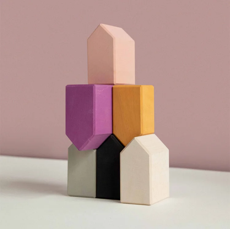 Casa de Madeira Blocos de Construção de Blocos de Construção das Crianças Meninos e Meninas Brinquedos de Blocos de Construção de Brinquedos de Proteção Pequena Ambiental 6 e meninas brinquedos de blocos de construção