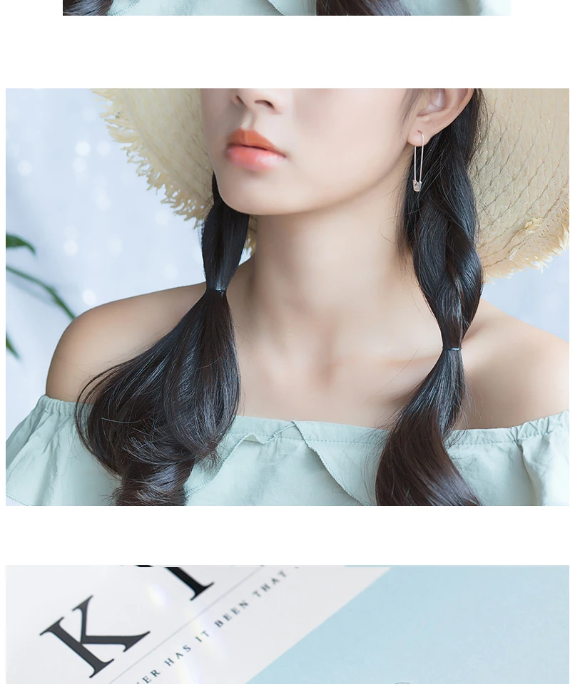 S925 Sterling Silver Brooch Pin Drop Earrings Exaggerated Creative Special Long Earrings for Women Fashion Jewelry Wholesale  (3)