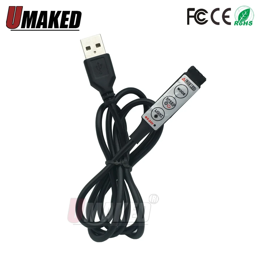USB RGB контроллер с 3 клавишами 5 В 1 комплект|Контролеры RGB| |