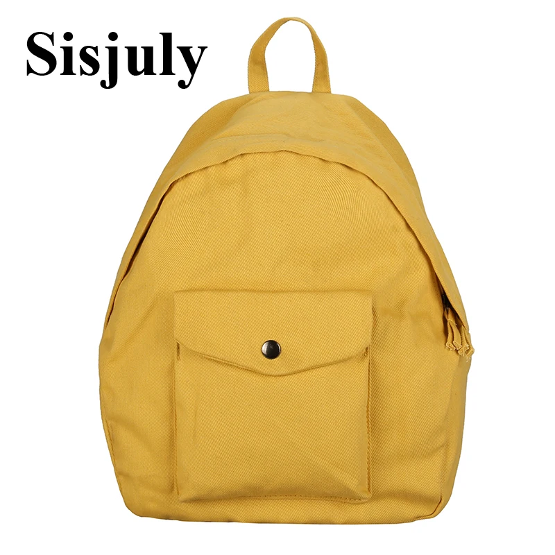 

Sisjuly Canvas Backpack Women Large Capacity Shoulder Bag Female Tote Bag School Bag For Teenage Girls Ladies Back Pack 2019 New