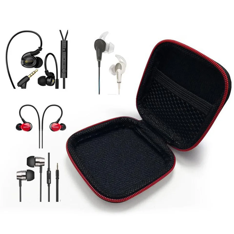Earphones Case Box Size Holder Hard Shell EVA Carrying Organizer Storage Box For Your Headphone