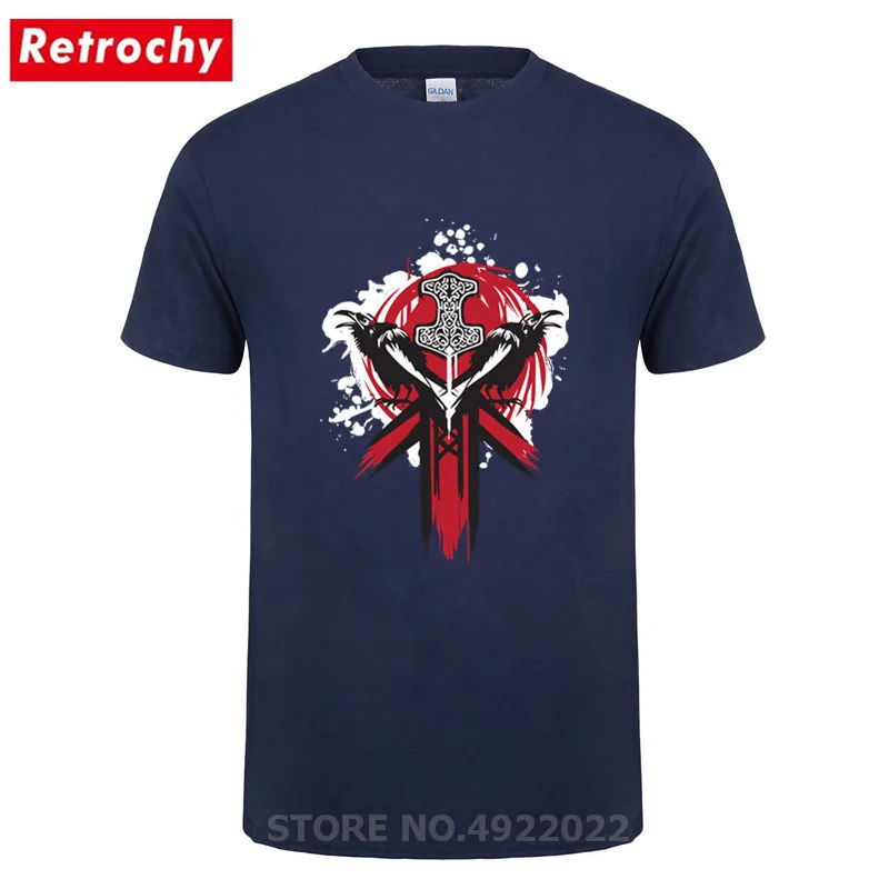Мужская футболка с эмблемой Vikings логотипом для Honor Glory Odin одежда команды Viking Ragnar |